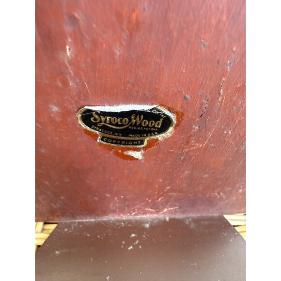 Vintage 60's Syroco Pressed Wood Equestrian Horse & Colt Bookends - Picture 11 of 11